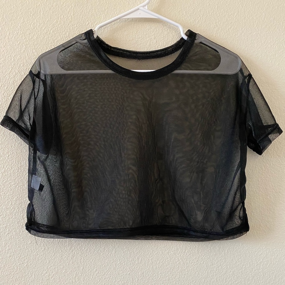 Black Mesh Top |